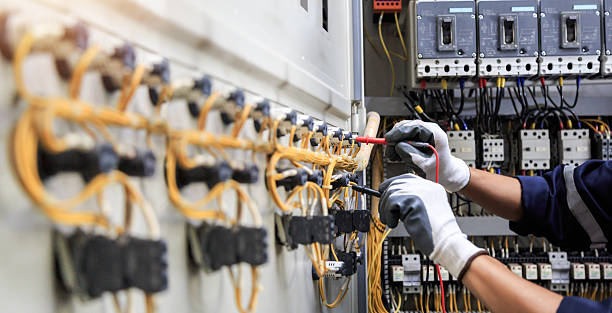 Professional Electrician technician working in Slippery Rock University, PA
